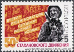 UDSSR 1985, Mi. 5543 ** - Unused Stamps