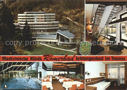 72402111 Schlangenbad Taunus Medizinische Klinik Roemerbad Speisesaal Einzelzimm - Autres & Non Classés