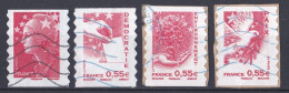 France  2000 - 2009  Y&T  N °  4197   4198   4199  Et  4200  Oblitérés - Gebraucht