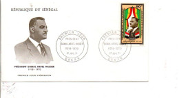 SENEGAL FDC 1971 GAMAL ABDEL NASSER - Senegal (1960-...)
