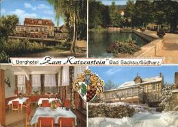 72402007 Bad Sachsa Harz Berghotel Zum Katzenstein Teich Speiseraum  Bad Sachsa - Bad Sachsa