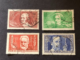 FRANCE Timbres 330 331 332 Et 333 Chomeurs Intellectuels, Oblitérés Cote 32€ - Used Stamps