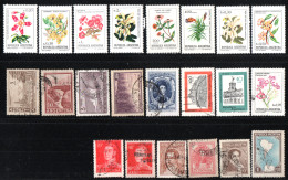 Argentine ( 8  ** Timbres Neuf ) - ( 14 Timbres Oblitere ) - Colecciones & Series