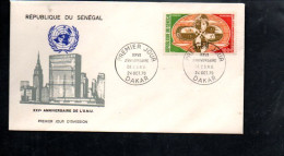 SENEGAL FDC 1970 25 ANS O N U - Sénégal (1960-...)