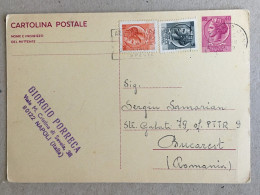 Italia - 1972 Bucuresti Romania Used Postcard Stationery - Colecciones