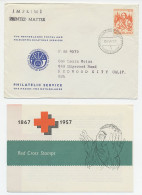 PTT Introductiefolder ( Engels ) Em. Rode Kruis 1957  - Unclassified