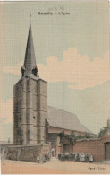 RUMILLY : L'église ( Carte Toilée Et Colorisée) Animation. - Andere & Zonder Classificatie
