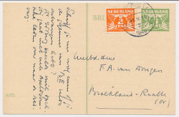 Briefkaart G. 256 / Bijfrankering Bennebroek - Broekland 1940 - Entiers Postaux