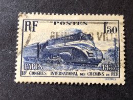 FRANCE Timbre 340 Chemins De Fer, Oblitéré - Used Stamps