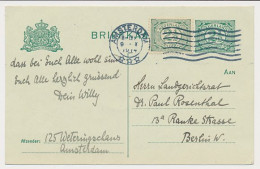 Briefkaart G. 80 A I / Bijfrankering Amsterdam - Duitsland 1914 - Ganzsachen