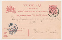 Briefkaart G. 65 Delft - Braunschweig Duitsland 1906 - Entiers Postaux