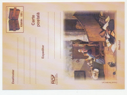 Postal Stationery Romania 2003 Doctor - Books - Monkey  - Otros & Sin Clasificación