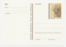 Postal Stationery Austria 2001 Bird - Owl - Autres & Non Classés