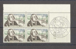 Yvert 1054 - Journée Du Timbre 1956 - Bloc De 4 Timbres Neufs Sans Traces De Charnières - Bord De Feuille Numéroté - Unused Stamps