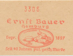 Meter Cut Deutsche Reichspost / Germany 1939 Cow - Cheese - Farm