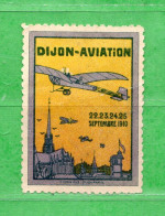 FRANCE - * 1910 - VIGNETTE MEETING AVIATION DIJON * MH - Luftfahrt