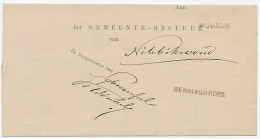 Naamstempel Benningbroek - Wognum 1886 - Storia Postale