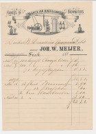 Nota Sneek 1890 - Handel In Mineraalwater - Bronwater - Niederlande