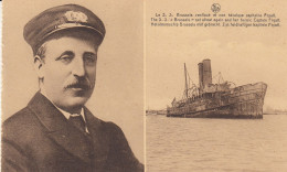 Zeebrugge Le S. S. Brussels Renfloué Et Son Héroïque Capitaine Fryatt. - Zeebrugge