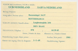 Verhuiskaart G. 35 Particulier Bedrukt Amsterdam 1968 - Entiers Postaux