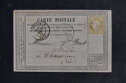FRANCE - Carte Précurseur Pour Charavines En 1873 - L 152785 - Vorläufer