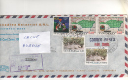 5 Timbres " Carte , Reptile : Serpent ; Navidad 72   " Sur Lettre Recommandée , Registered Cover , Mail 24/1/73 - Venezuela