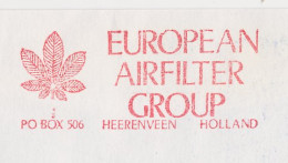 Meter Cover Netherlands 1983 Leaf - Heerenveen - Árboles