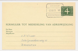 Treinblokstempel : Arnhem - Roosendaal VIII 1960 - Ohne Zuordnung