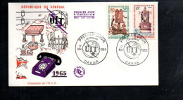 SENEGAL FDC 1965 CENTENAIRE U I T - Senegal (1960-...)