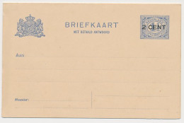 Briefkaart G. 93 II - Papier Kleurnuance  - Entiers Postaux