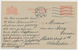 Briefkaart G. 193 Z-1 Den Haag - Duitsland 1924 - Entiers Postaux