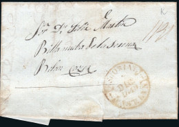 Madrid - Prefilatelia - Escorial - PE 2R - Envuelta A Villanueva La Serena - ...-1850 Prephilately