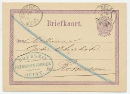 Briefkaart Delft 1874 - Flessenfabriek - Ohne Zuordnung