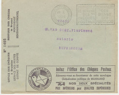 Postal Cheque Cover Belgium 1936 Envelopes - Labels - Non Classés