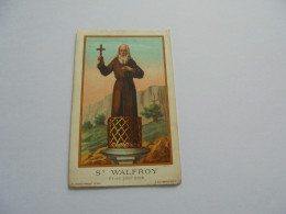 S Walfroy Image Pieuse Religieuse Holly Card Religion Saint Santini Sint Sancta Sainte - Images Religieuses