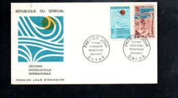 SENEGAL FDC 1967 DECENNIE HYDROLOGIQUE MONDIALE - Senegal (1960-...)