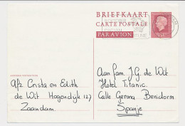 Briefkaart G. 359 Amsterdam - Benidorm Spanje 1980 - Entiers Postaux