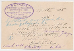 Briefkaart Niehoofsterdiep 1886 - Groenten - Bloemen - Bomen - Ohne Zuordnung