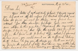 Briefkaart G. 82 Particulier Bedrukt Rotterdam - GB / UK 1914 - Postwaardestukken