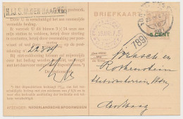 Spoorwegbriefkaart G. NS218 F - Locaal Te S Gravenhage 1927 - Entiers Postaux