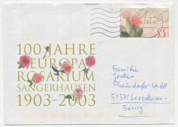 Postal Stationery Germany 2003 100 Years Rosarium Sangerhausen - Rose - Andere & Zonder Classificatie
