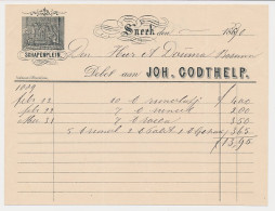 Nota Sneek 1890 - Slagerij - Schapenplein - Holanda
