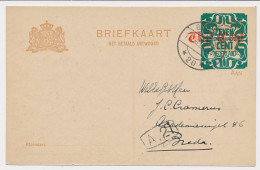 Briefkaart G. 177 I V-krt. Groningen - Breda 1921 - Ganzsachen