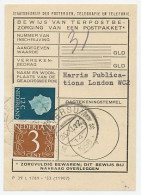 Em. Cijfer / Juliana Hilversum1956 - Bewijs Van Terpostbezorging - Unclassified
