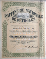 Raffinerie Nationale De Pétroles - 1928 - Bruxelles - Autres & Non Classés