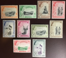 Swaziland 1956 Definitives Set To 5s MNH - Swasiland (...-1967)