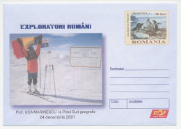 Postal Stationery Romania 2005 Uca Marinescu -South Pole - Expediciones árticas