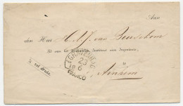 Halfrond-Francostempel S Gravenhage - Arnhem 1856 - ...-1852 Precursores