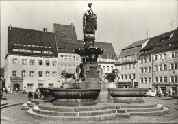 72401352 Freiberg Sachsen Obermarkt Mit Brunnendenkmal Freiberg - Freiberg (Sachsen)