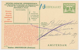 Spoorwegbriefkaart G. NS222 S - Locaal Te Amsterdam  - Entiers Postaux